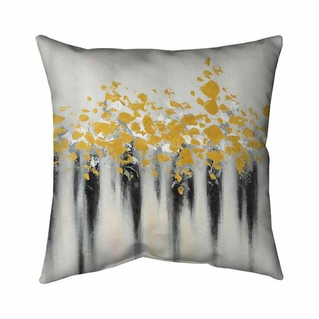 FONDO 26 x 26 in. Small Golden Spots-Double Sided Print Indoor Pillow FO2775584